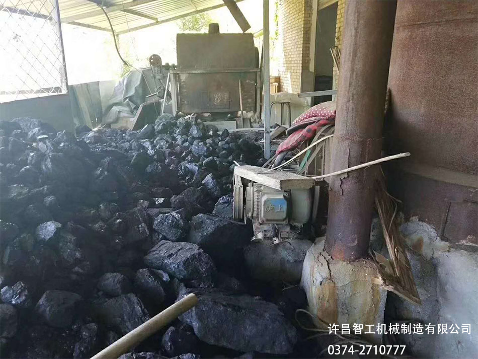 燒煤炒貨機(jī)現(xiàn)場